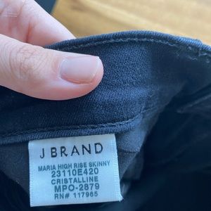 J Brand black textured size 26 skinny jeans